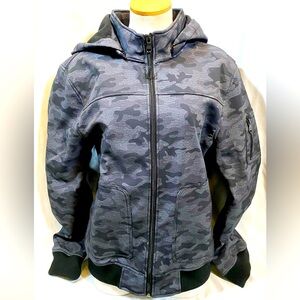 Urban Republic Soft Shell Zip-Off Bomber Jacket Mens Hoodie SIZE Medium Cameo